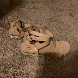 LUCKY BRAND GLAINA ESPADRILLE WEDGE SANDAL